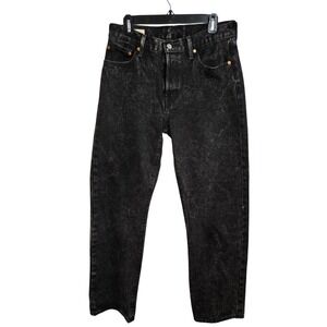 Levi's Women's 501 90s Jeans In Black Acid Wash Size W29 L32 EUC